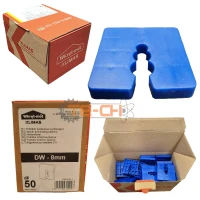 DW-08 50szt Podkładki dystansowe 50x50 niebieskie 8mm