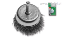 Szczotka czołowa 60mm trzpień 6mm do wiertarki