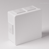 Puszka hermetyczna natynkowa 86x86x40mm IP55 biała