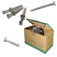 Kołki szybkiego montażu  z kołnierzem  6x60mm 100szt