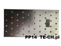 Płytka perforowana łącznik płaski PP14 100x200x2 mm