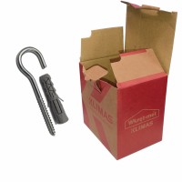 Kołki do podłoży pełnych 8x40mm z hakiem półpełnym WX-08 100szt