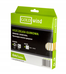 Uszczelka gumowa 6m D biała