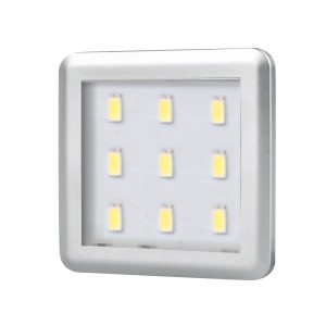 SQUARE 3 oprawa LED, 2,5W 12VDC 9pkt, CIEPŁA kwadr