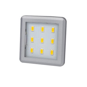 SQUARE 3 oprawa LED, 2,5W 12VDC 9pkt, ZIMNA kwadra