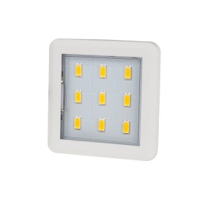 SQUARE 3 oprawa LED, 2,5W 12VDC 9pkt, ZIMNA kwadra
