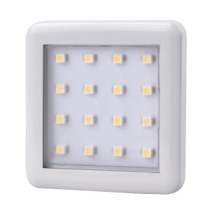 SQUARE 2 BIAŁY, 1,5W 12VDC 16pkt, ZIMNA kwadratowa