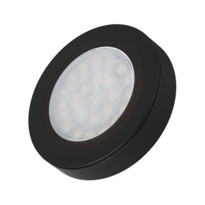OVAL LED z dystansem 12VDC, 2,0W CZARNY, 4000K, 2m