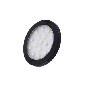 ORBIT CZARNY, 1,5W 12VDC 16pkt, CIEPŁA okrągła, 2m