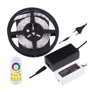 Zestaw taśma RGB IP20 5m, sterownik RF RGB z pilot