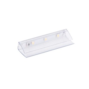 Klips LED plastikowy, 2m mini konek. biały neutral