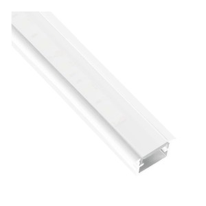 PROFIL INLINE MINI LED 2M, WPUSZCZANY BIAŁY, klosz