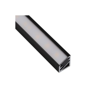 PROFIL TRILINE MINI 3M, CZARNY KĄTOWY, z wcisniętą