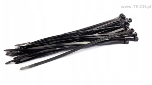 Opaski kablowe 4,8x200 czarne 100szt
