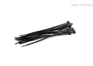 Opaski kablowe 3,6x120 czarne 100szt