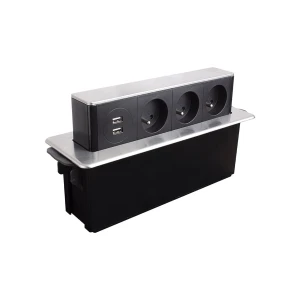HOP BOX stal drapana 3 x gniazdo FR, 2 x USB typ A