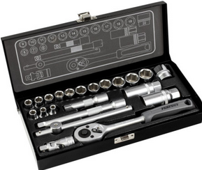 77822 ZESTAW 3/8'' - 22el. NASADEK "STALCO PERFECT"