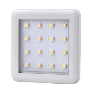 SQUARE 2 BIAŁY, 1,5W 12VDC 16pkt, CIEPŁA kwadratow