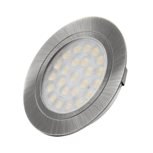 OVAL LED 12VDC, 2,0W stal drapana, 4000K, 2m przew