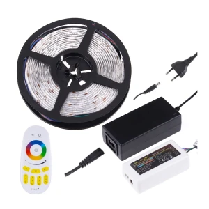 Zestaw taśma RGB IP45 5m, sterownik RF RGB z pilot