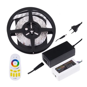 Zestaw taśma RGB IP20 5m, sterownik RF RGB z pilot