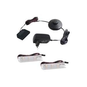2-PKT zestaw prismatic LED Pomarańczowy, wył.nożny