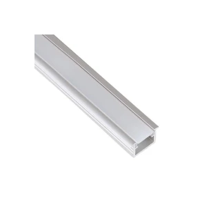 PROFIL INLINE LED 2M, WPUSZCZANY ALUMINIUM MLECZNY