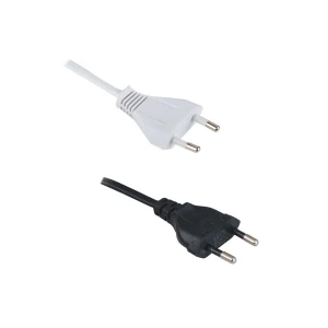 Przewód 5m 2x0,75mm2 BIAŁY z wtyczką euro