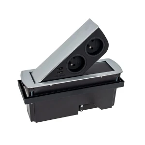 CIZOBOX stal drapana, 2 x gniazdo FR, 2 x USB, prz
