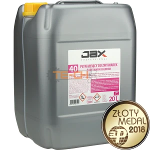 PŁYN MYJĄCY DO ZMYWAREK BISTRO Z AKTYWNYM CHLOREM JAX40 20l