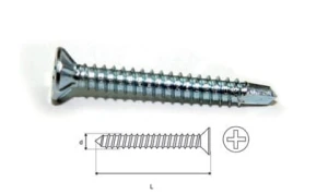 Wkręt do stolarki okiennej WTEX-PCV 3,9x38 100szt 