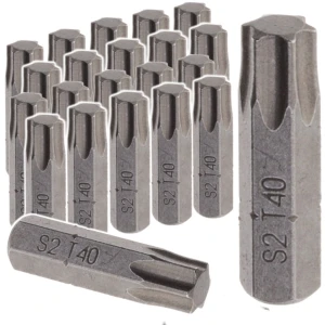 BIT do wkrętarki torx TX 40/025 TX40 25mm 100szt stal S2