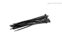 Opaski kablowe 2,5x200 czarne 100szt
