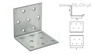 Kątownik montażowy KP5 40x40x200x2mm