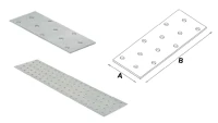 Płytka perforowana płaskownik 100x200mm PP 12