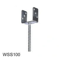 Wspornik słupka stały 100x60x100x4,0 TZWSS10