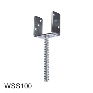 Wspornik słupka stały 100x60x100x4,0 TZWSS10