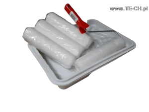 ZESTAW MALARSKI WAŁKI 23cm KUWETA UCHWYT KOSZYKOWY