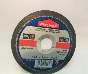 Tarcza do cięcia stali met 125x1,6x22,23mm KLIMAS