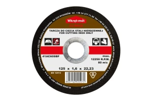Tarcza TCSI stal nierdzewna125x1mm 10szt KLIMAS