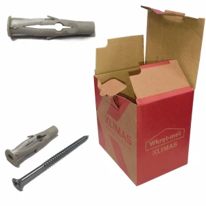 Kołki rozporowe  uniwersalne z wkrętem 6x45mm RU-06045 100szt