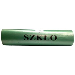WORKI NA ŚMIECI ZIELONY szkło segregacja 120l 25sz
