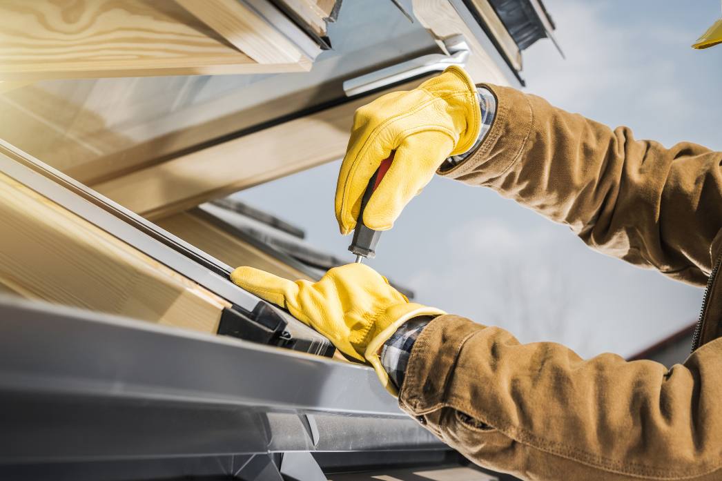 przykręcanie okna dachowego