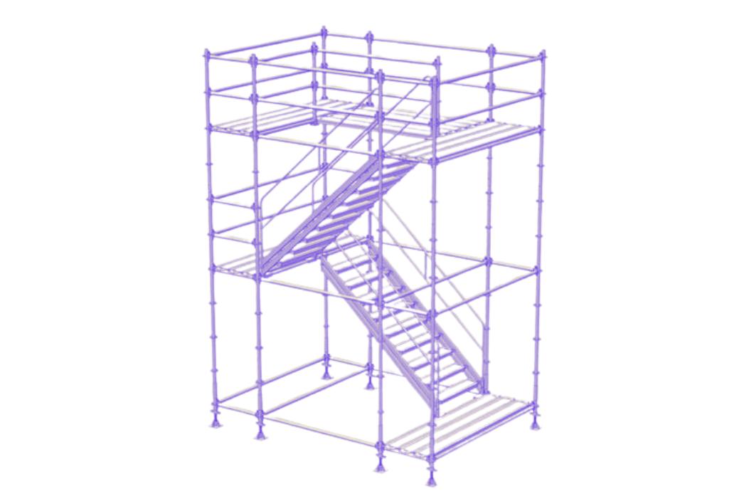 przykładowe rusztowanie modułowe